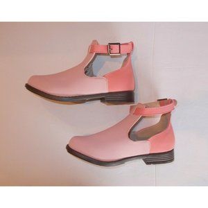 TC Regina Girls Coral Color Heeled Ankle Boots